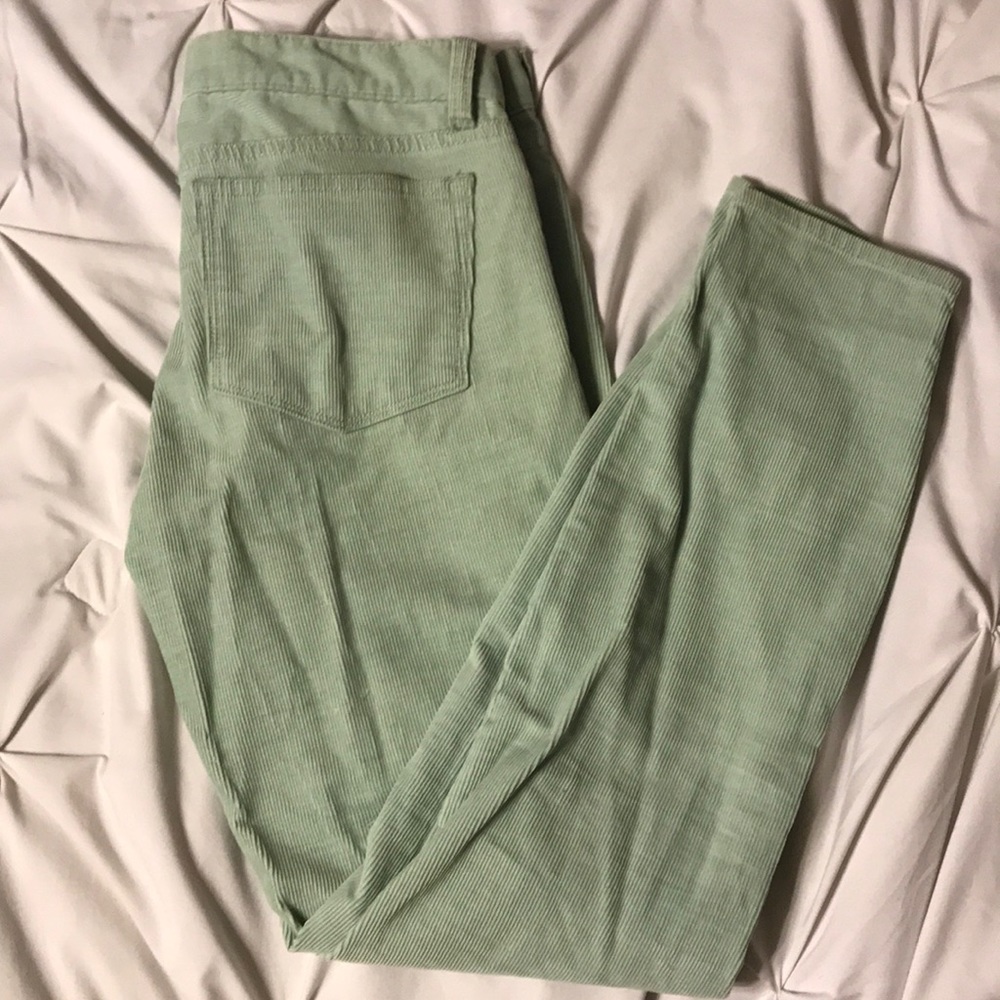Corduroy baby blue JCREW toothpick skinnies